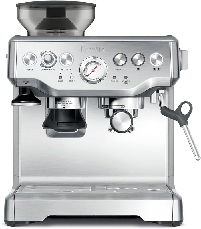 Breville Barista Express BES870XL Espresso Machine with Integrated Grinder and Steam Wand