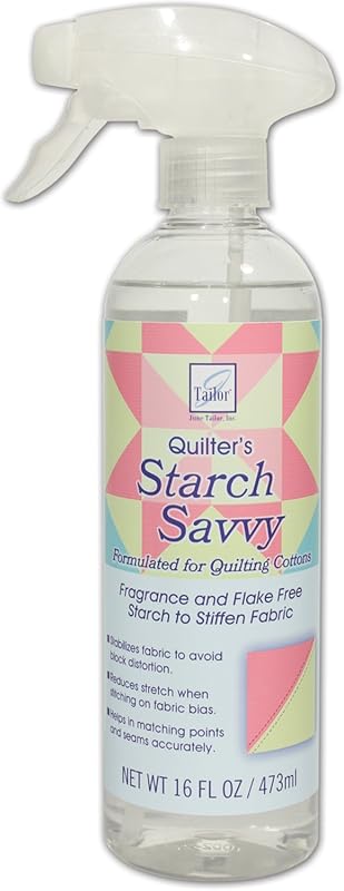 June Tailor Savvy Starch (JT-445): Premium Fabric Stiffener for Quilti