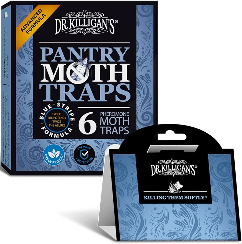 Dr. Killigan's Premium Double Potent Pantry Moth Traps (6-Count) with 