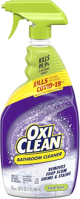 OxiClean Bathroom Cleaner: Powered by Stainfighters for Shower, Tub & 