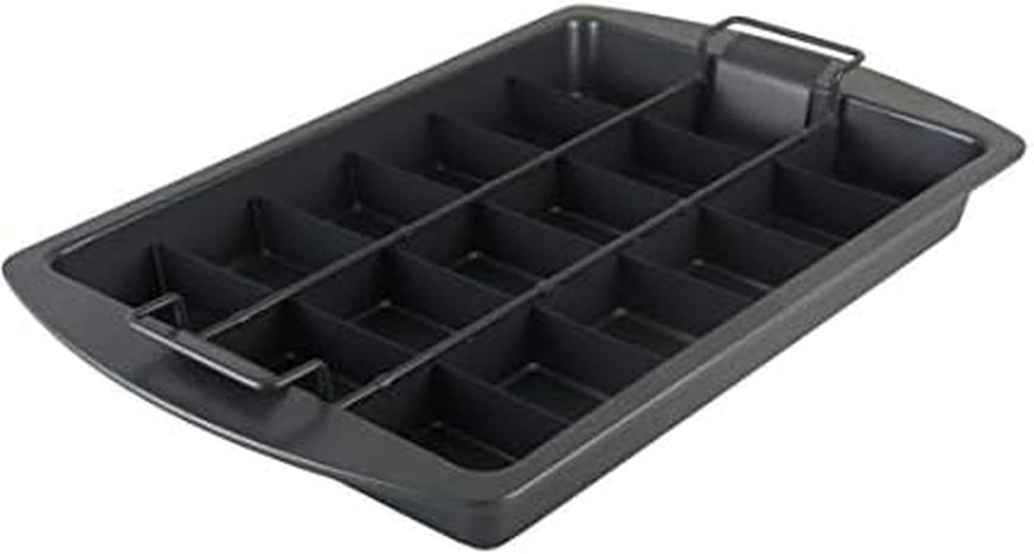 Chicago Metallic Professional Slice Solutions Brownie Pan, 9x13 Inch, 