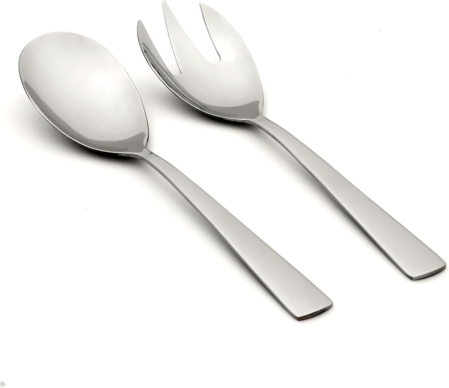 Oneida Nocha 2-Piece Everyday Flatware Salad Set – 18/0 Stainless Stee