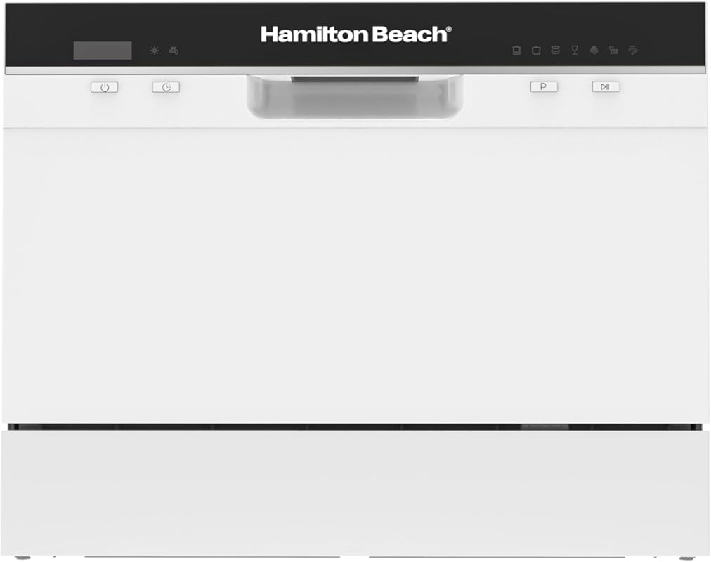 RCA RDW3208 Countertop Dishwasher, Compact Portable Unit for Small Spa