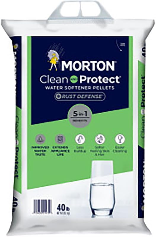 Morton Salt FBA 1470 40 lb Rust Remove Water Softener Pellets for Hard