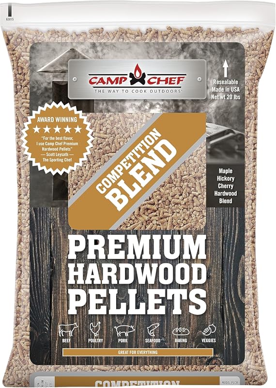 Camp Chef Competition Blend Hardwood BBQ Pellets for Grilling, Smoking
