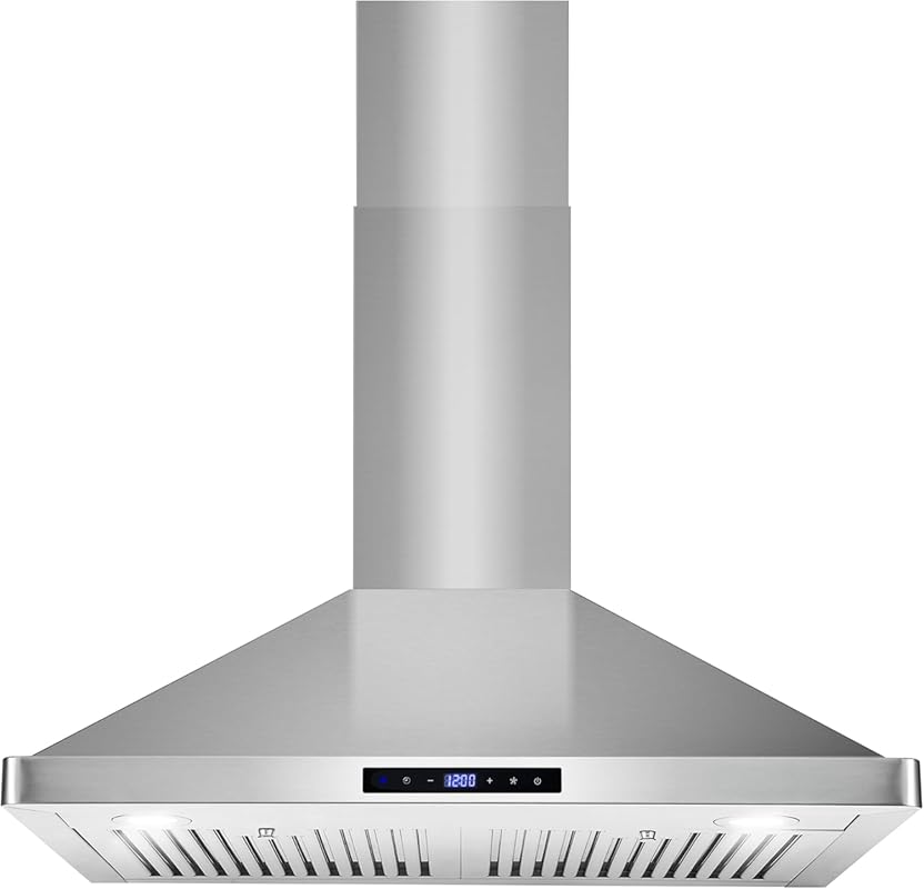 COSMO Vista Collection 30-inch Wall Mount Range Hood, 380 CFM Ducted, 