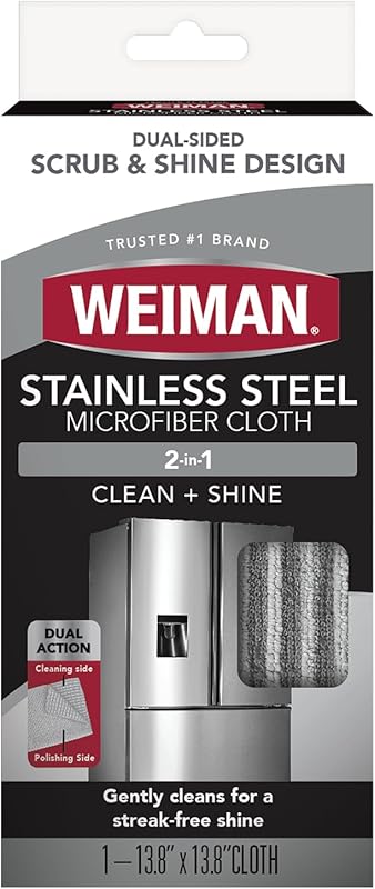 Weiman Microfiber Cleaning Cloth for Stainless Steel Appliances