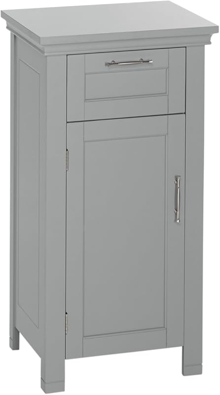 RiverRidge Home Somerset Collection: Gray Single Door Floor Cabinet fo