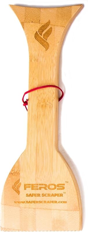 Feros Safer Scraper Wood Grill Cleaner, Sustainable Replacement for Wi