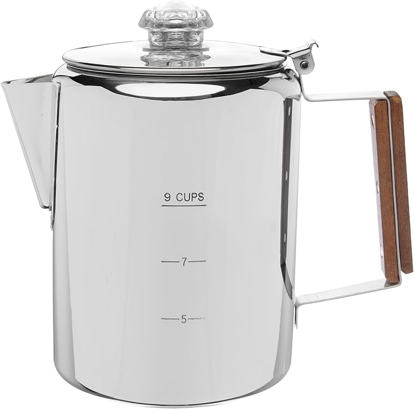 COLETTI Bozeman Percolator Coffee Pot: 9-Cup, No Aluminum or Plastic, 