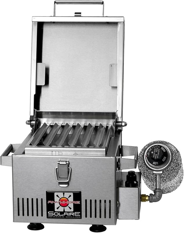 Solaire SOL-IR8A Anywhere Mini Personal Infrared Propane Gas Grill, Po