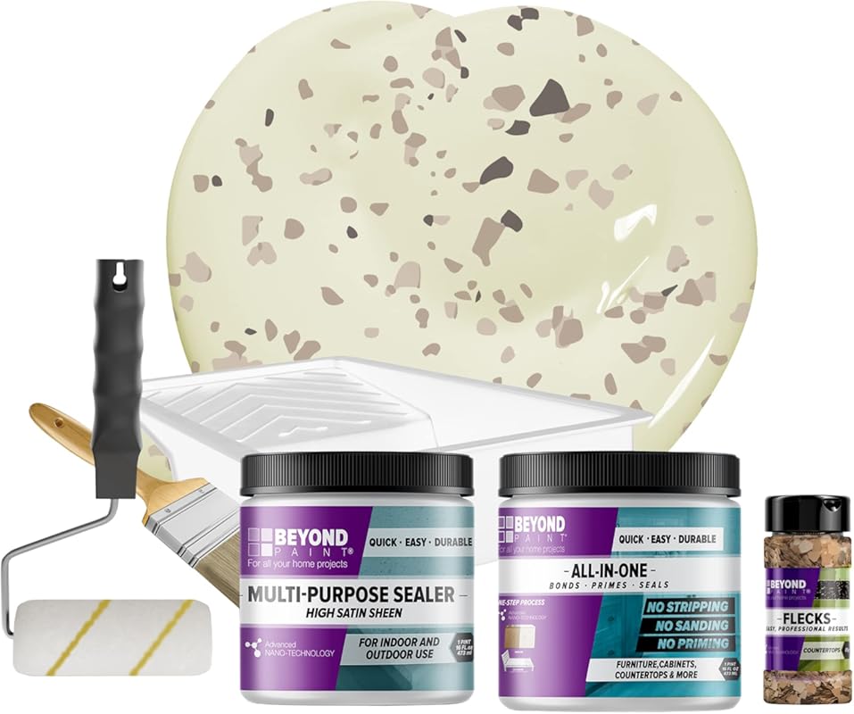 BEYOND PAINT Countertop Makeover Refinishing Kit - Bone Color for Easy