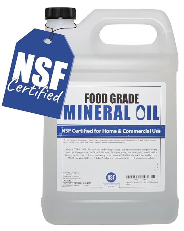 NSF Certified Food Grade Mineral Oil 128oz Conditioner for Wood Cuttin