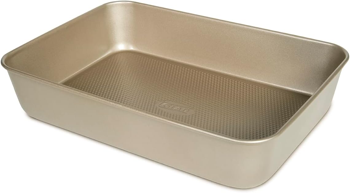 Glad Large Nonstick Oblong Baking Pan, Heavy Duty Carbon Steel Dish fo