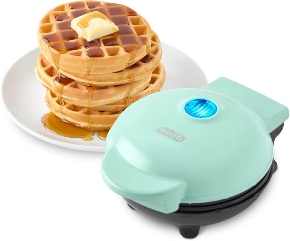 Dash Mini Waffle Maker: Compact Electric Iron with Nonstick Surface, E