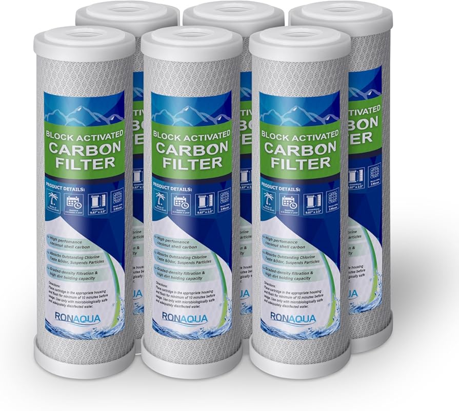 5 Micron 10-inch Coconut Shell Activated Carbon Filter Cartridge for R