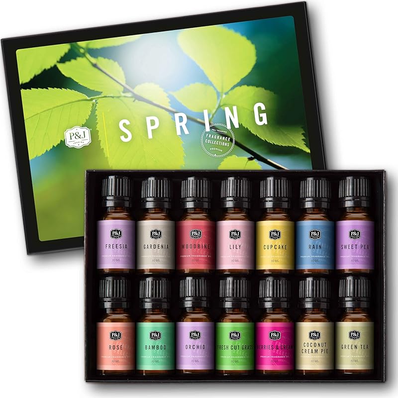 P&J Trading Spring Fragrance Oil Set (14 Scents) for Candle Making, So