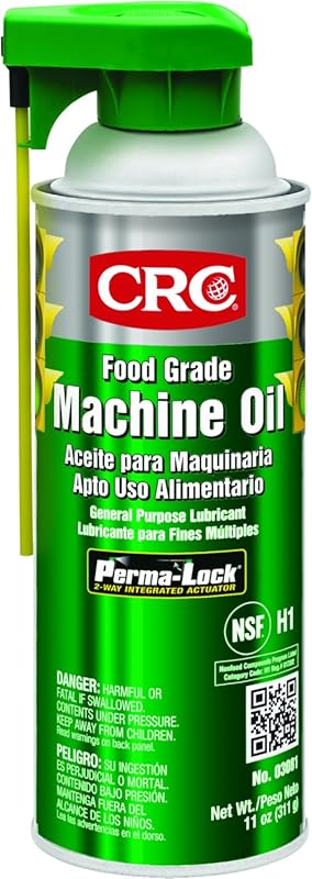 CRC Food Grade Machine Oil, 11 Wt Oz (Pack of 12) for Equipment Lubric