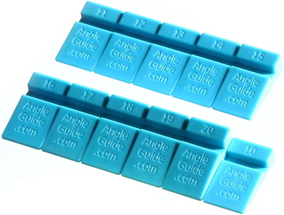 AGM Angle Wedges for Sharpening Knives, Providing 10 to 20 Degree Angl