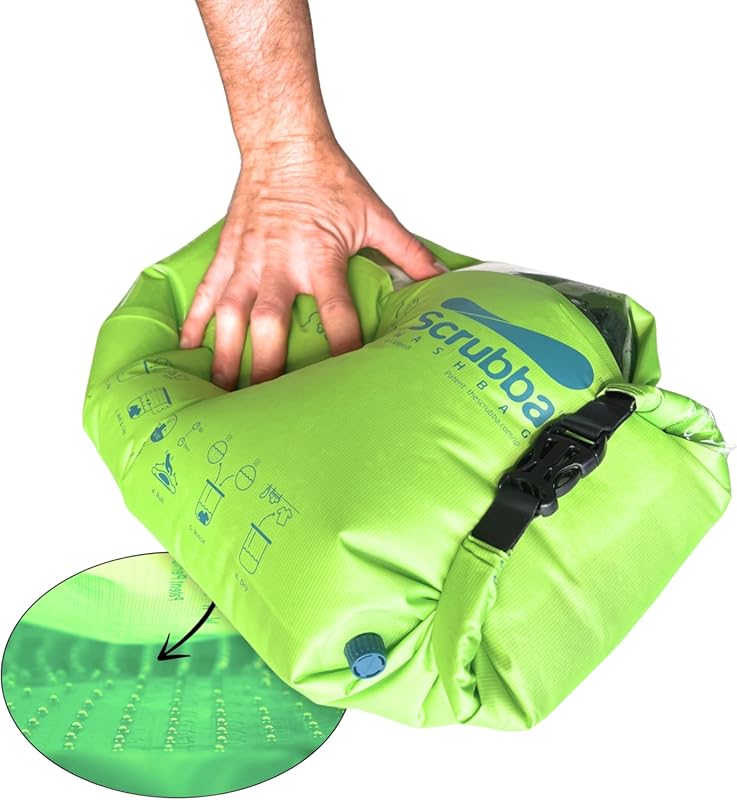 Scrubba Wash Bag Portable Manual Washing Machine, Lightweight for Trav