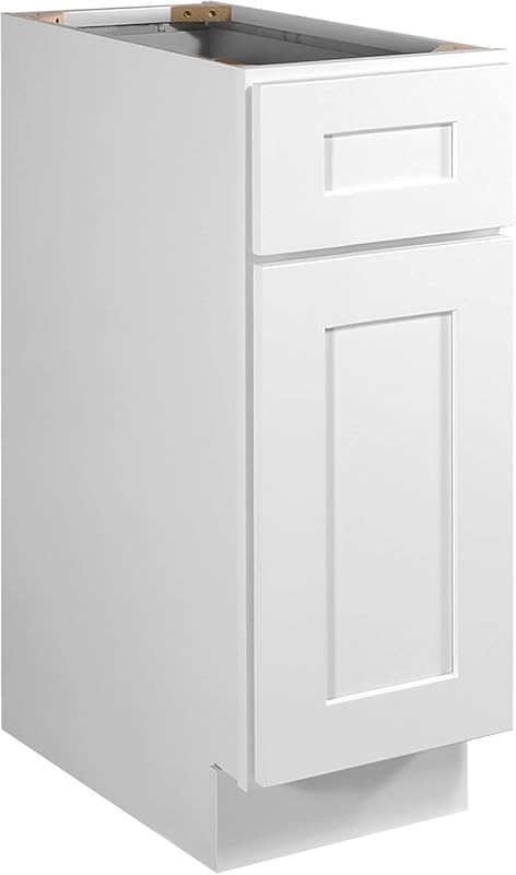 Design House Brookings Shaker Unassembled Base Kitchen Cabinet, 12x24x