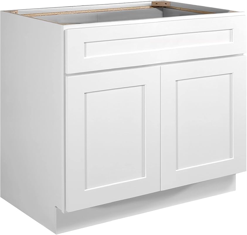 Design House Brookings Shaker Unassembled Sink Base Kitchen Cabinet, 3