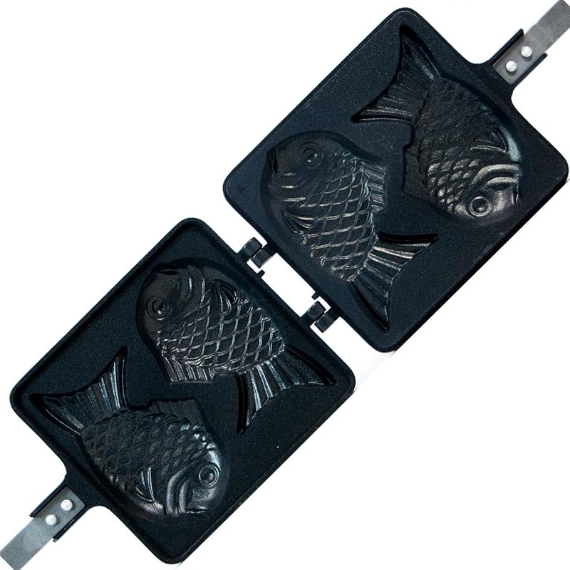 COOKKING Taiyaki Japanese Fish-Shaped Non-Stick Double Pancake Pan, Ma