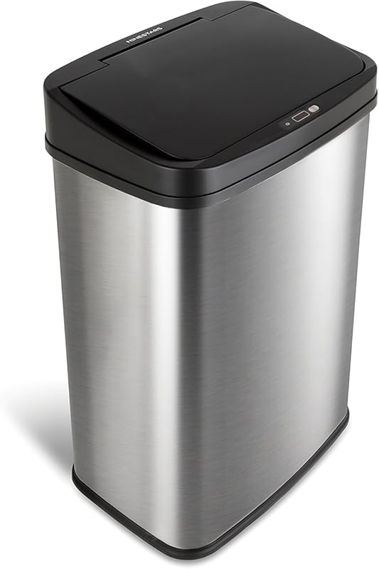 Ninestars 13 Gallon Automatic Touchless Infrared Motion Sensor Trash C