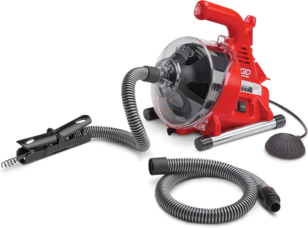 RIDGID 55808 PowerClear 120V Drain Cleaner Kit with AUTOFEED Cable for