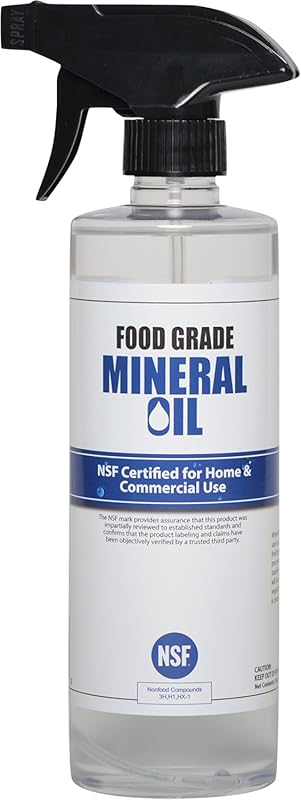 Premium 16oz Food Grade Mineral Oil Spray for Butcher Blocks and Cutti