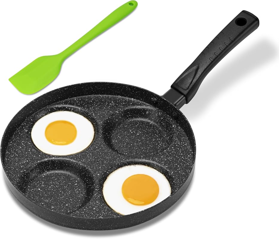 MyLifeUNIT 4-Cup Aluminum Nonstick Egg Frying Pan