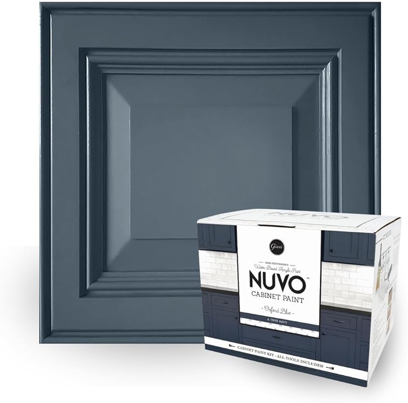 Nuvo Oxford Blue Cabinet Makeover Kit, Easy DIY 7-Piece Set, Regal Nav