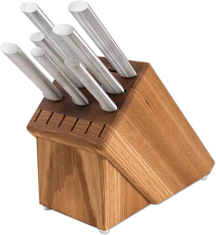 RADA Cutlery S58 7-Piece Stainless Steel Kitchen Knife Set with Oak Bl