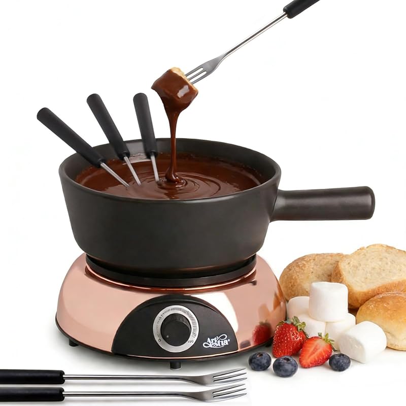 Artestia Electric Dip Warmer & Fondue Pot, Adjustable Temperature for 