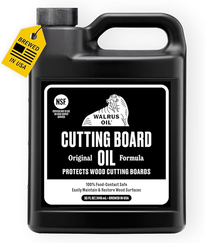 WALRUS OIL 32oz Food-Safe Cutting Board Oil & Wood Butcher Block Oil J