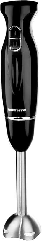 OVENTE 300W Electric Immersion Hand Blender, 2 Speeds & Stainless Stee