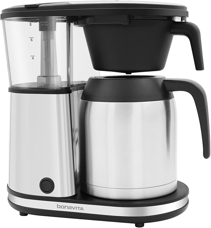 Bonavita BV1901TS 8-Cup Drip Coffee Maker with Thermal Carafe, One-Tou