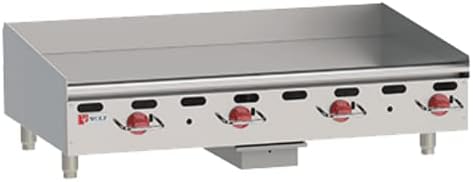 Heavy Duty Commercial Gas Griddle AGM48-12 with 4 Burners, 48