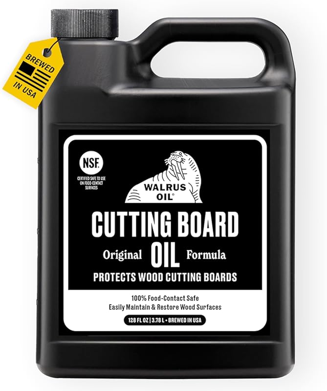 WALRUS OIL 1 Gallon Food Grade Cutting Board & Wood Butcher Block Oil,