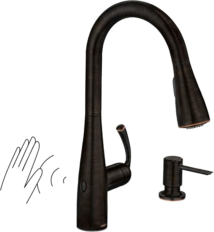 Moen Essie MotionSense Wave Touchless Kitchen Faucet, Pulldown Sprayer