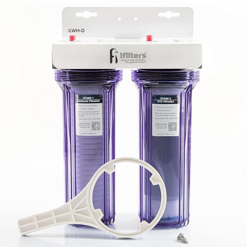 iFilters GEN2/V2 2-Stage Whole House Filter System for City & Well Wat