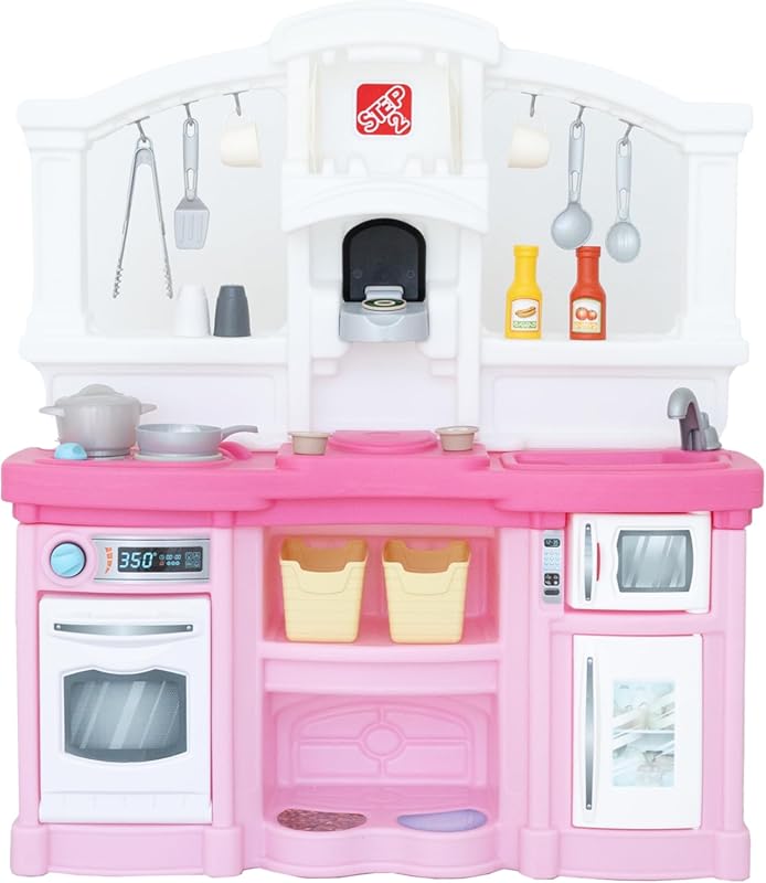 Step2 Fun with Friends Kids Kitchen Playset, Pink, with Lights, Sounds