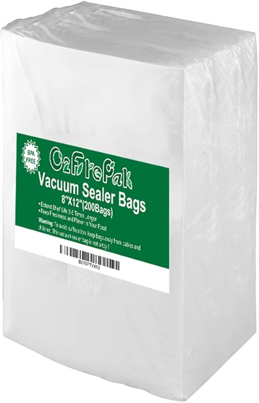 O2frepak 200 Quart PreCut Vacuum Sealer Bags: Heavy Duty, BPA Free for