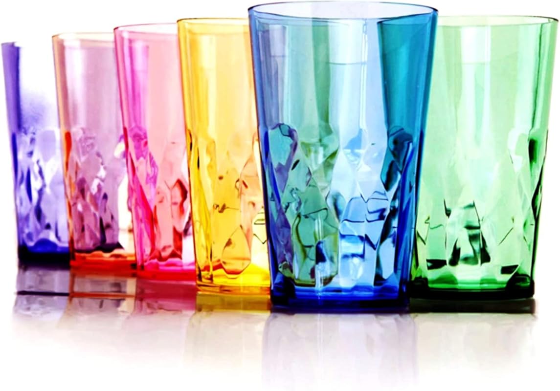 SCANDINOVIA 19oz Unbreakable Premium Acrylic Drinking Glasses (Set of 