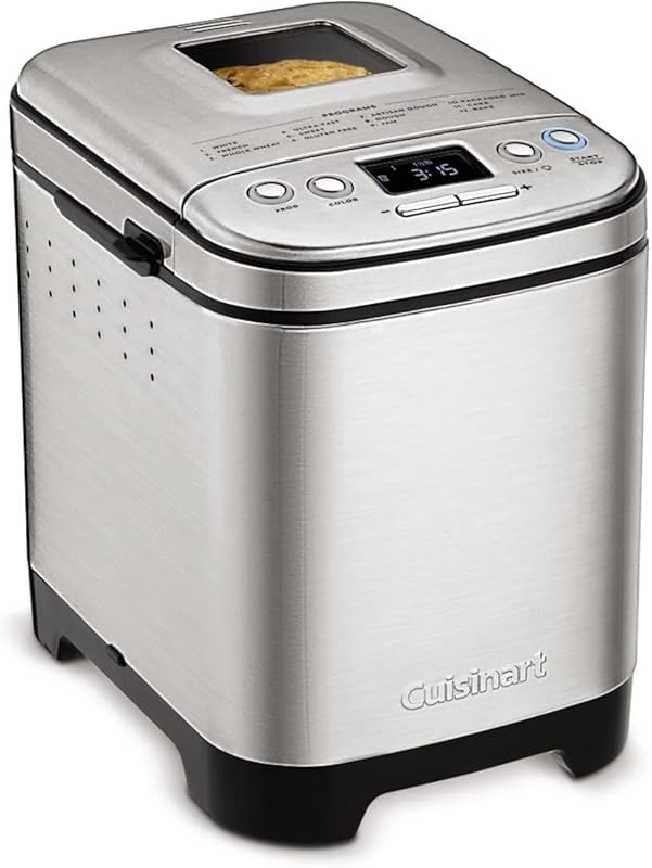Cuisinart CBK-110NAS Automatic Bread Maker, Stainless Steel, 12 Option