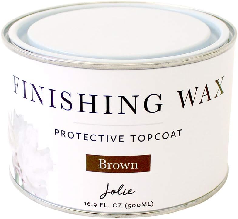 Jolie Finishing Wax: Protective Brown Topcoat for Interior Furniture, 