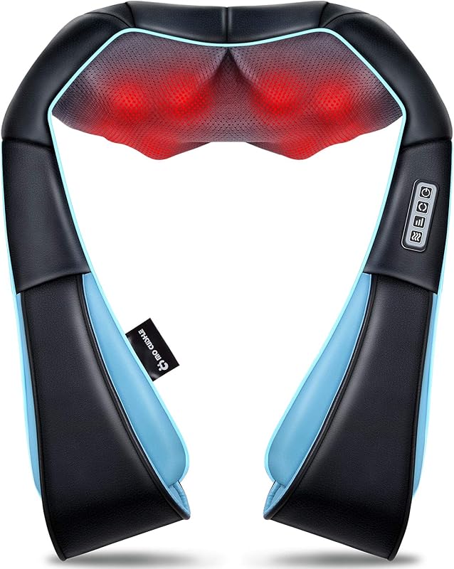Mo Cuishle Shiatsu Back Shoulder Neck Massager with Heat, Electric 4D 