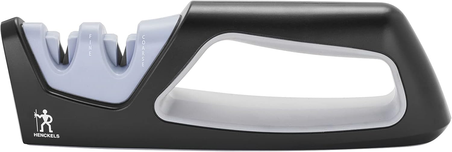 HENCKELS Compact Handheld Knife Sharpener for Quick and Safe Blade Mai