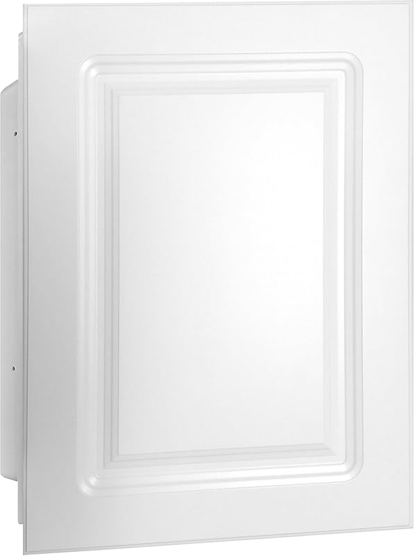 Mirrors and More 16” x 22” White Recessed Medicine Cabinet: Rust-Proof