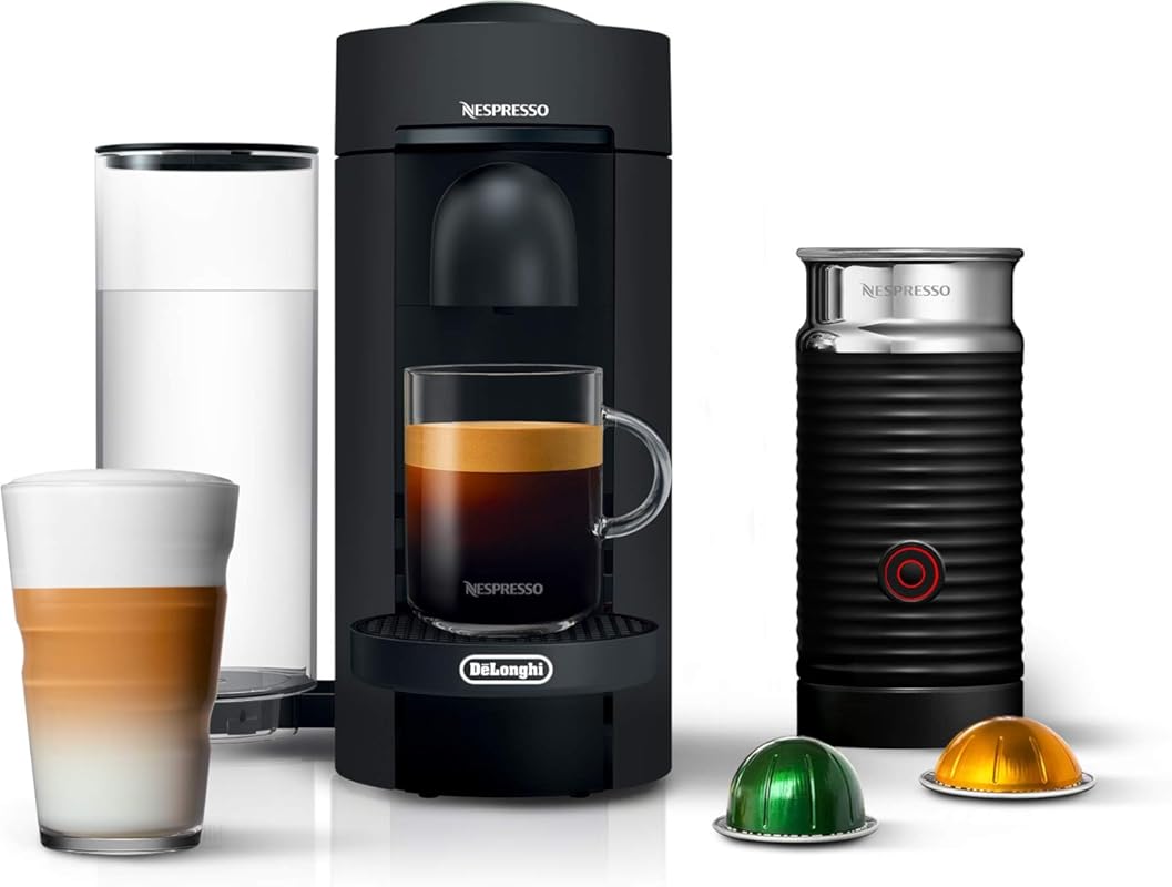 Nespresso Vertuo Plus Deluxe Coffee & Espresso Maker by De'Longhi, Mat